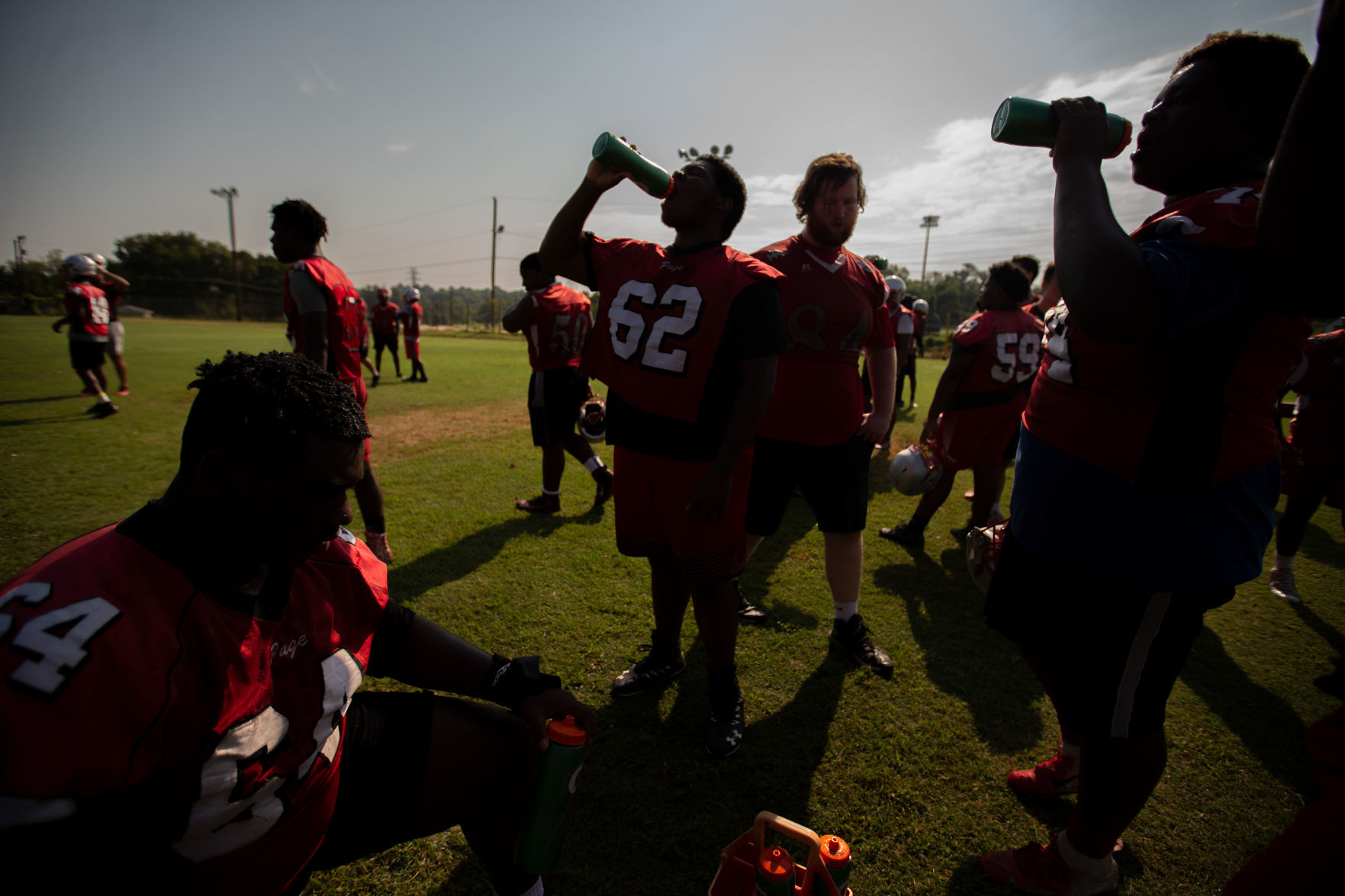 First day of football practice